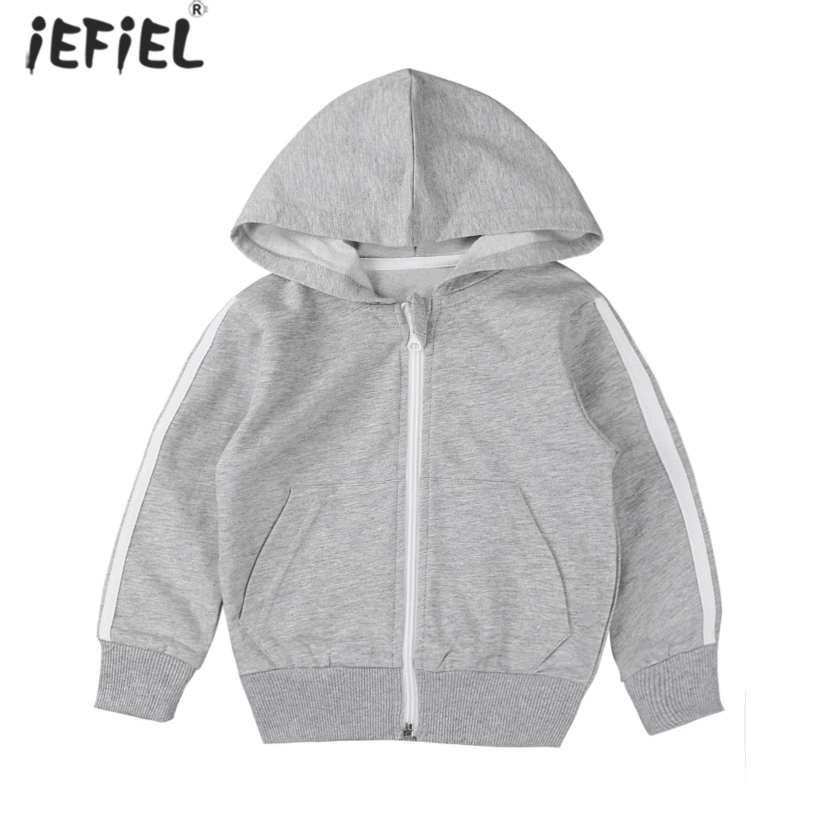

Spring Casual 1-6Years Windbreaker Children Full Long Sleeve Zipper Tops Hooded Outwear Coats Kids Baby Boy Girls Jacket Autumn