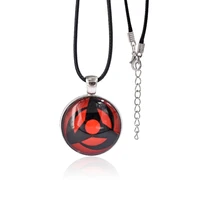anime ninja sharingan eye necklace vintage figure pendant necklaces goth fashion choker for fans women men jewelry gift trendy
