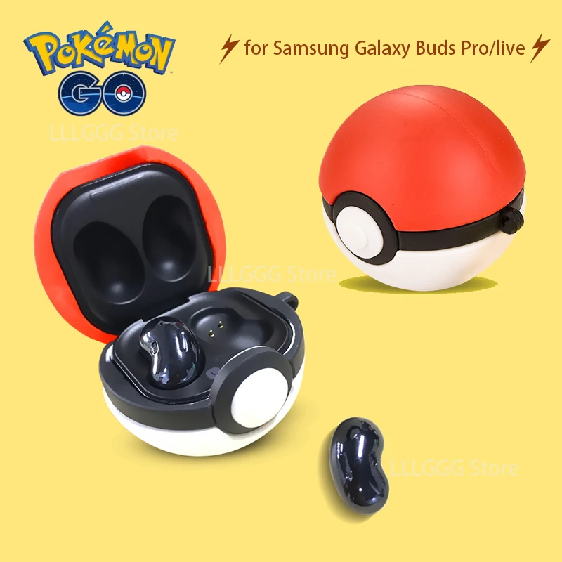 Чехол для телефона с изображением покемона Пикачу Samsung Galaxy Buds Pro/live из ПВХ |