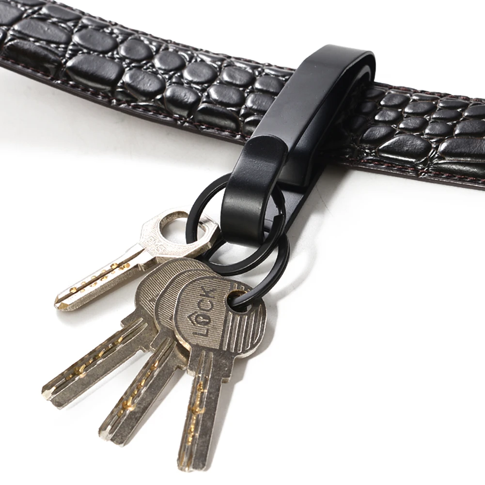 

Stainless Steel Key Chain Clasp Buckle Carabiner for Men Waist Hanging Belt Clip Keyring EDC Outdoor Buckles Multitools