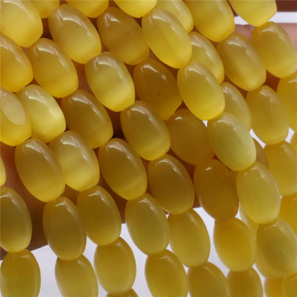 Новинка Лидер продаж модный светло желтый опал полудрагоценный кристалл кошачий