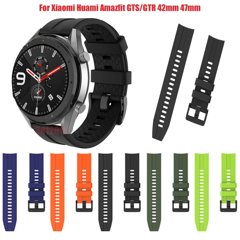Ремешок для часов Huami Amazfit GTR 42 мм ремешок со стальной пряжкой силиконовый 22 20