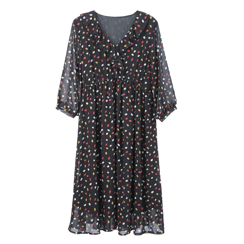 2020 Новое поступление весеннее платье для беременных женское в горошек больших