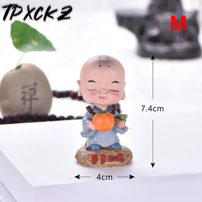 

16 styles Car Accessories Little Cute Monk Sculptures Interior Monks Buddha Statues Creative Car Home Decoration Ornaments