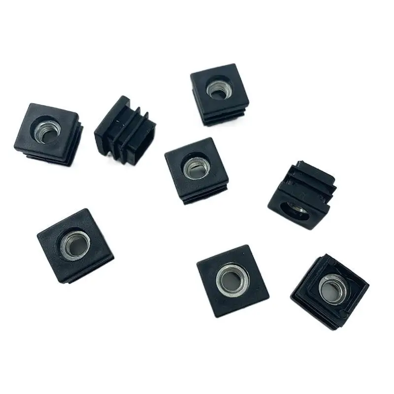 

20 Pcs/Lot M6/M8 20*20mm Square Nut Pipe Plug Plastic