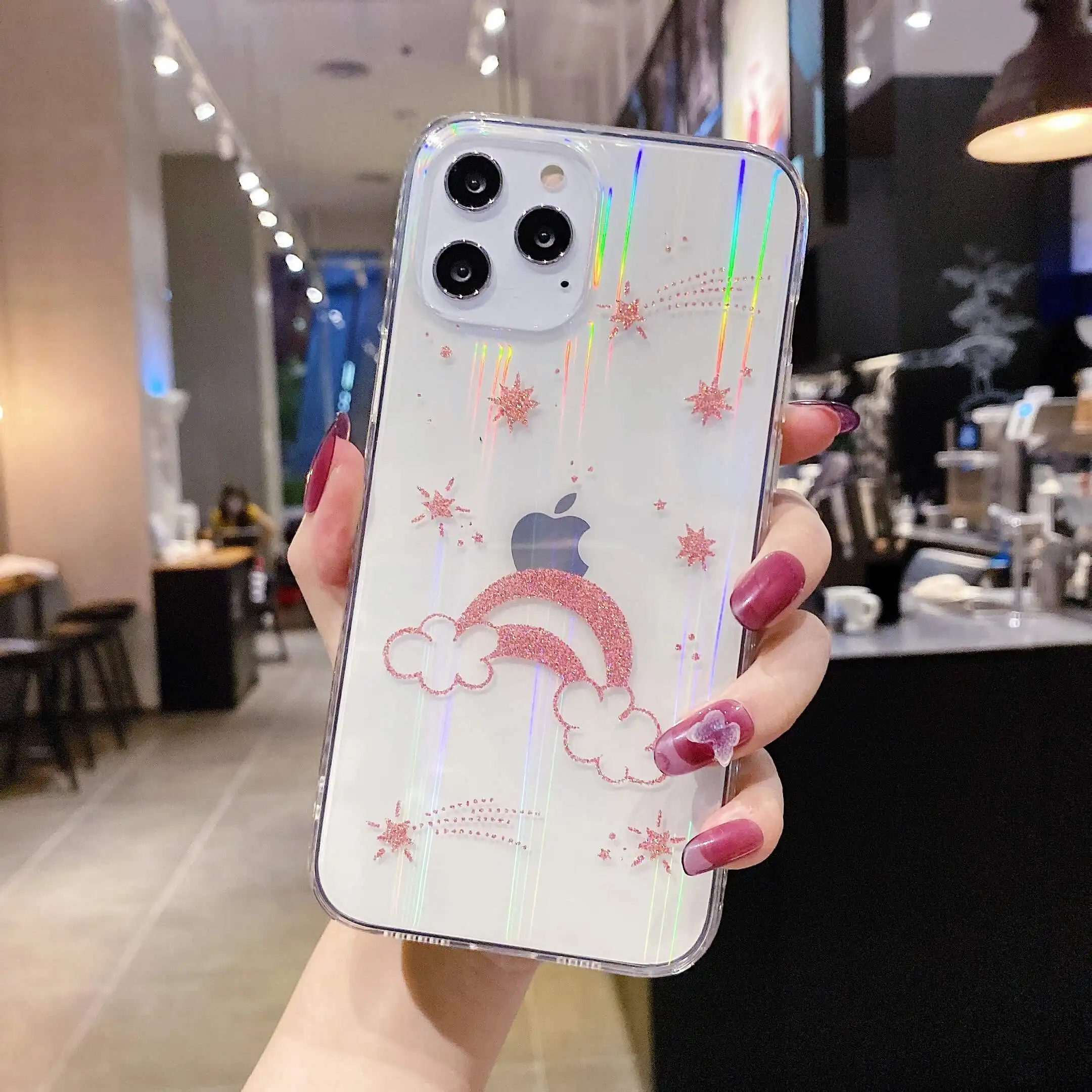 

Aurora Star is suitable for iphone12 mini and 11ProMax mobile phone case 7 / 8plus x xsmax xr protective cover