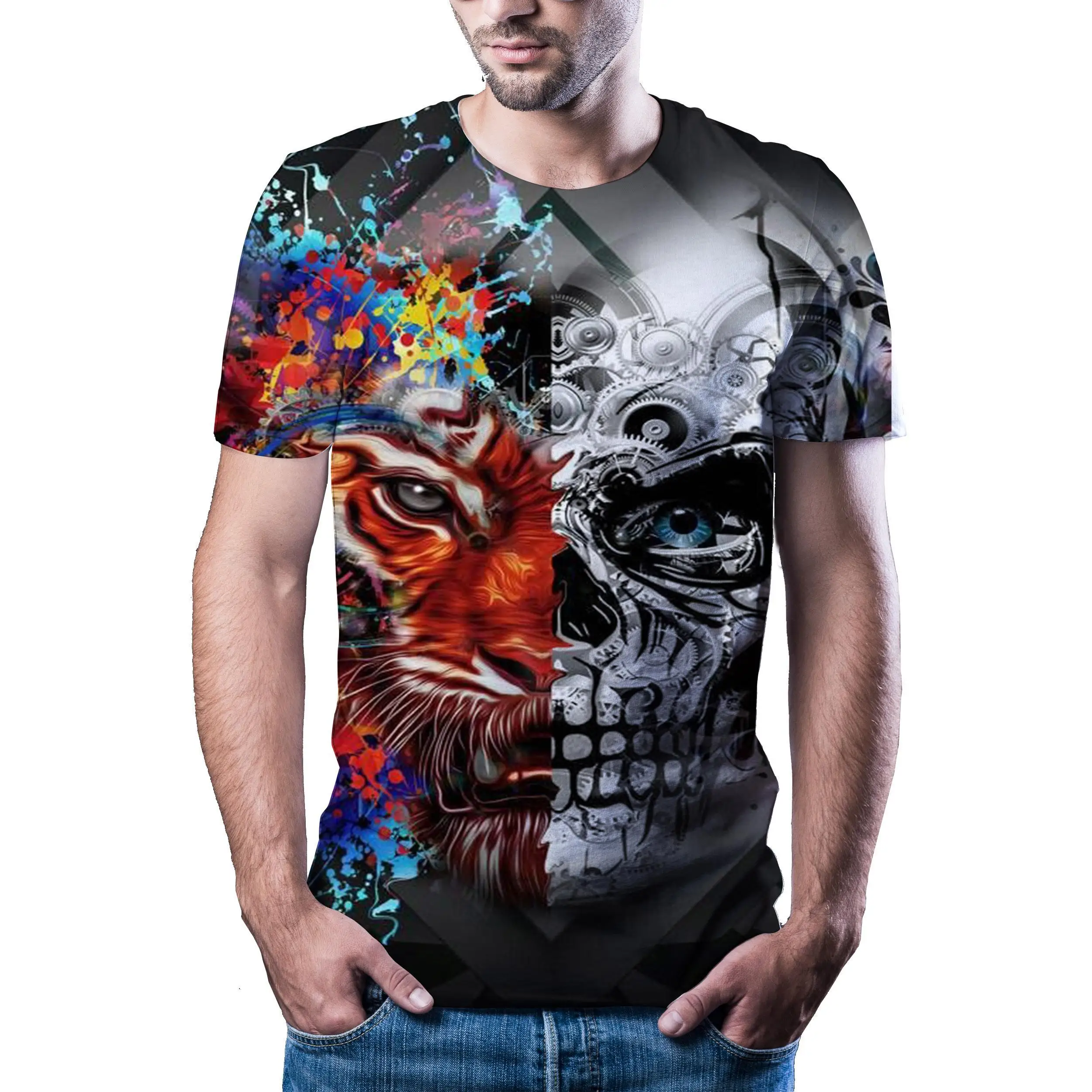 

2020 Men 'S Funny T -Shirt High Quality 3d Printing T -Shirt Men 'S Hip Hop Street Style 80 /90 'S Men 'S Casual Cool Men'S