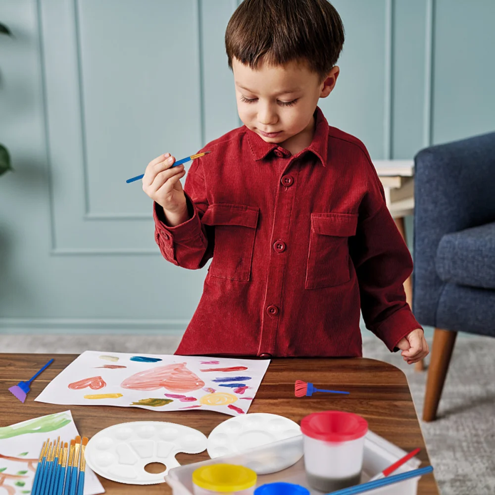 

STOBOK DIY Painting Brush Set Children's Paint Brushes Kids Paint Tool Kit for Beginner Painting Practice