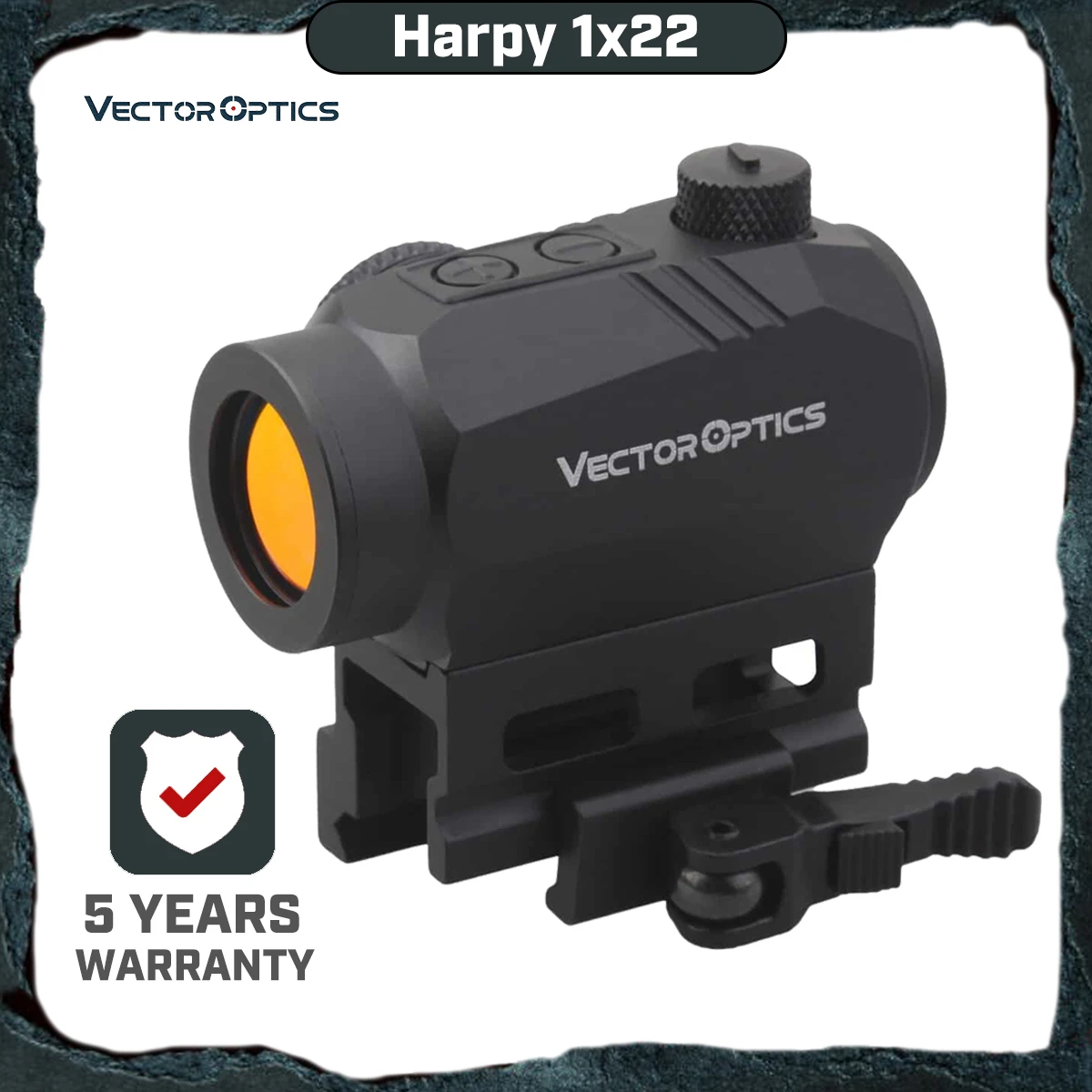 Векторная оптика Harpy 1x22 Red Dot прицел с QD Riser Picatinny Mount