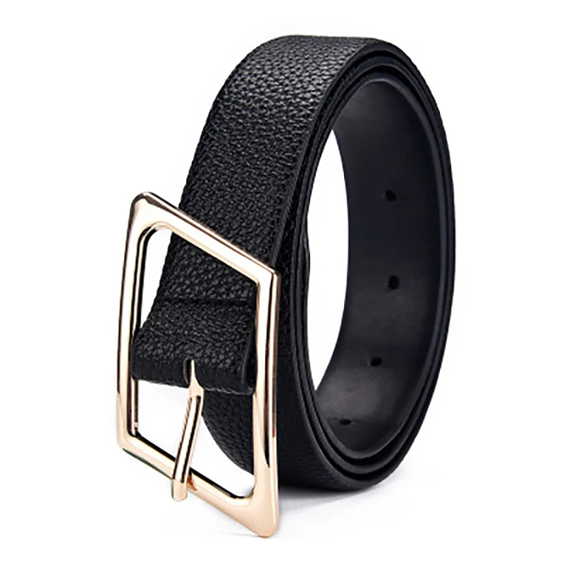 

A001 All-match diamond buckle ladies belt black simple female decoration youth belts Korean fashion belt designer belt