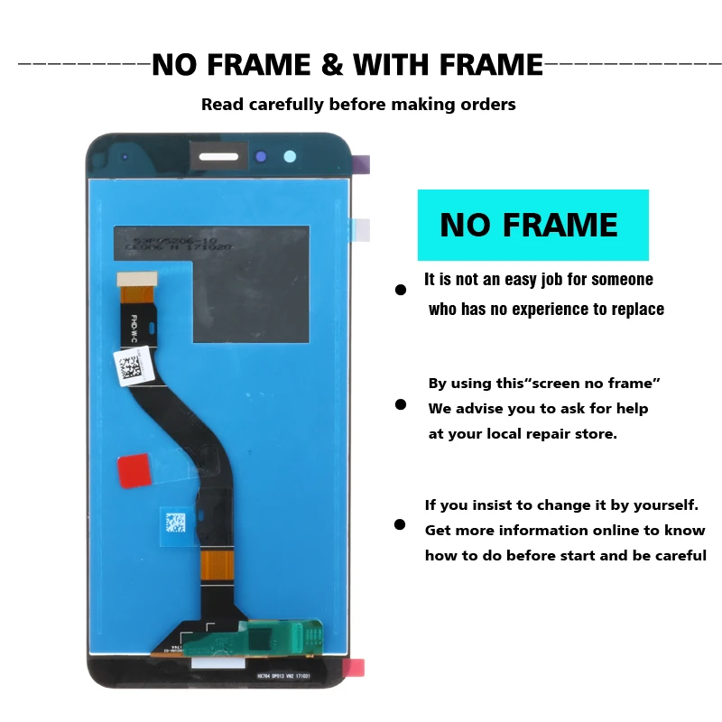ЖК-дисплей для HUAWEI P10 Lite 5 2 '' сенсорный экран с рамкой ЖК-экран was-lx1 was-lx1a Nova