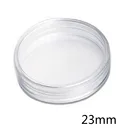 Прозрачный Круглый держатель для монет в коробке, 10 шт.компл., 23 мм, пластиковые капсулы