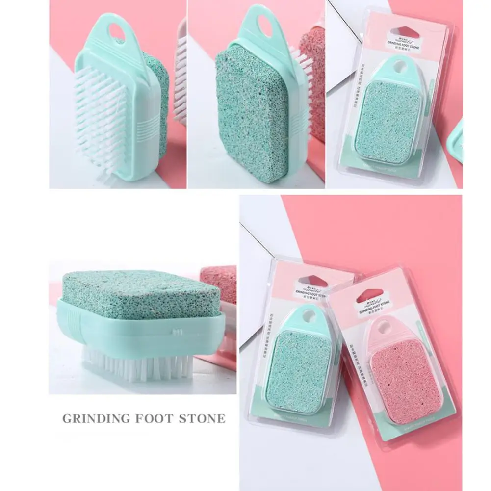 Двухсторонний Уход за ногами мозолей педикюрная щетка пемза шлифовальная ножная