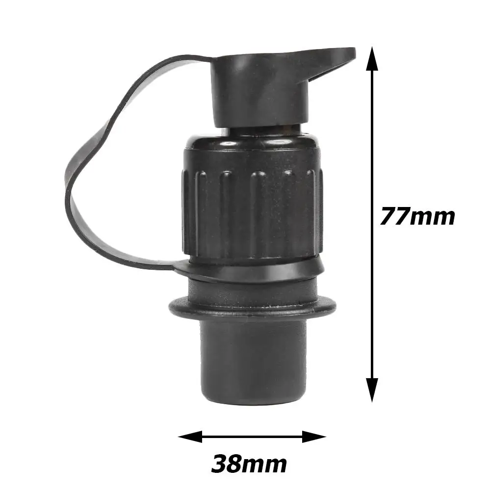 

EU Waterproof 3 Pin 12V Cable Connector Plug Plastic and Metal Silicone Rubber Gasket for Trailer Caravan Truck Black