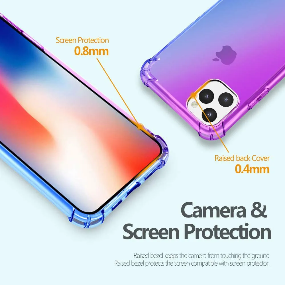 Rainbow Silicone Case For iPhone 11 Pro Max Gradient Clear Cover XS XR X 8 7 Plus 6 6s Soft TPU Coque Shell |
