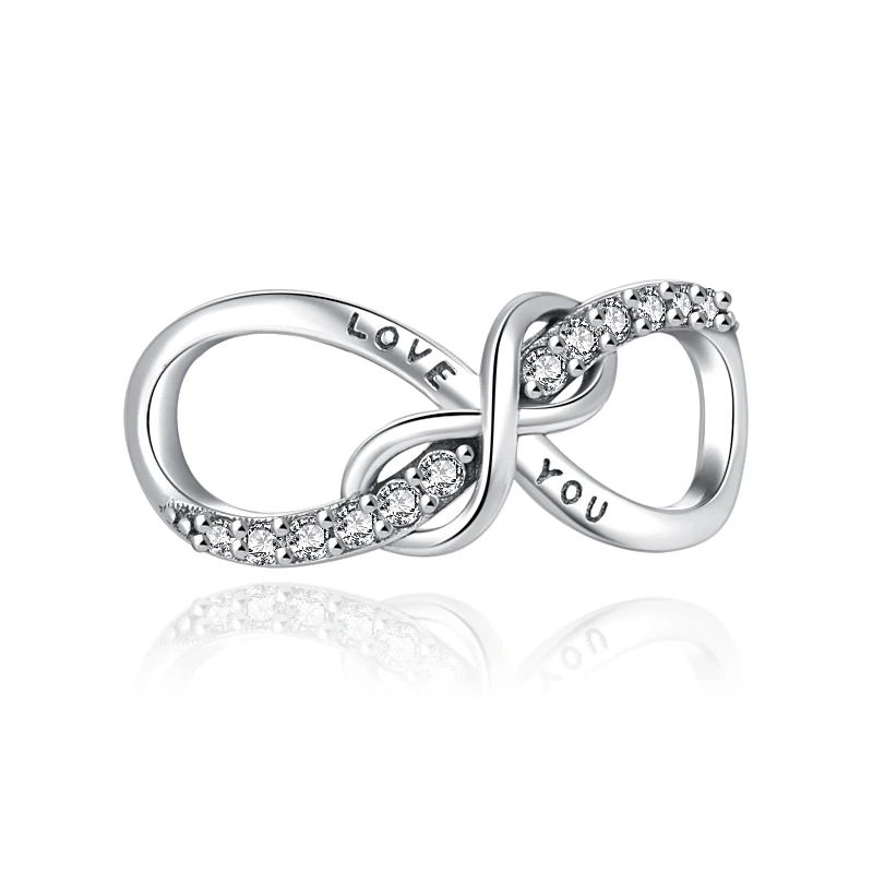 New Infinity family forever Love You Best Friend Charm DIY fine beads Fit Original Pandora Charms Silver 925 Bracelet Jewelry | Украшения и