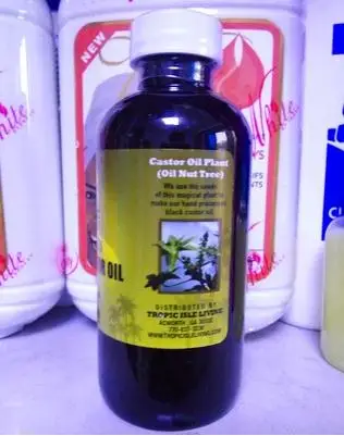 Масло черного касторового масла для роста волос и ресниц/4zo X 1 бутылочка | Красота