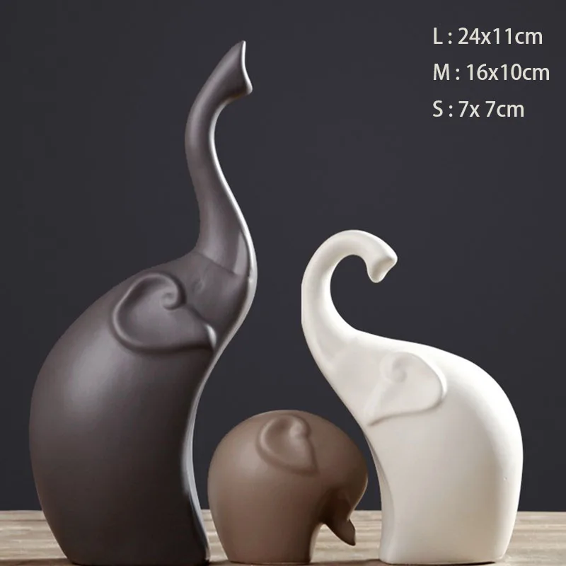 Скандинавские аксессуары для украшения дома керамический лебедь олень фигурки