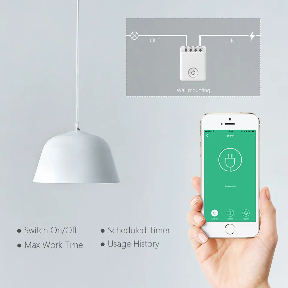 Broadlink MCB1 Wifi Control ler Switch модули для автоматизации умного дома беспроводной Wi Fi