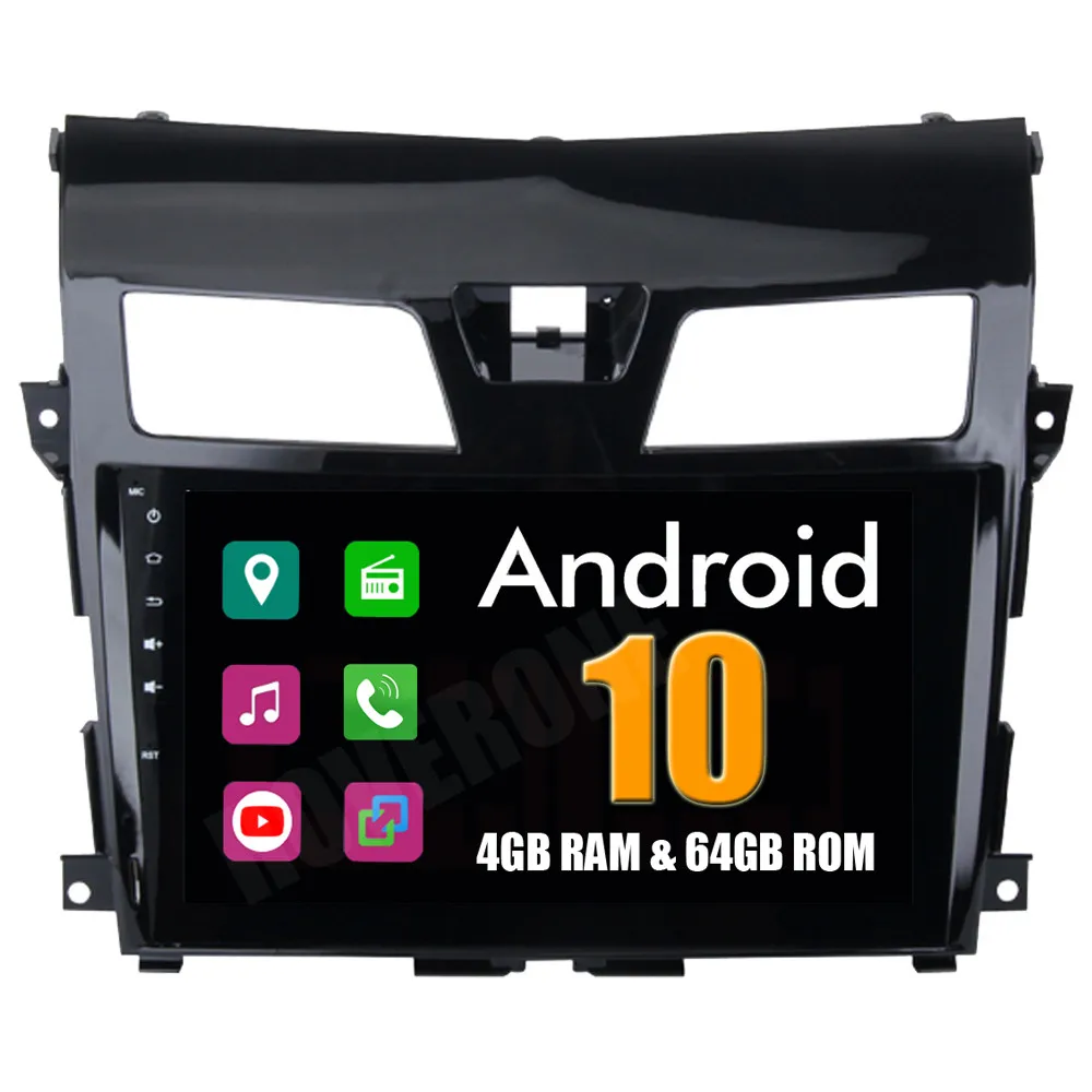 RoverOne для Nissan Teana Altima Android 10 Авторадио автомобильный радиоприемник с навигацией GPS