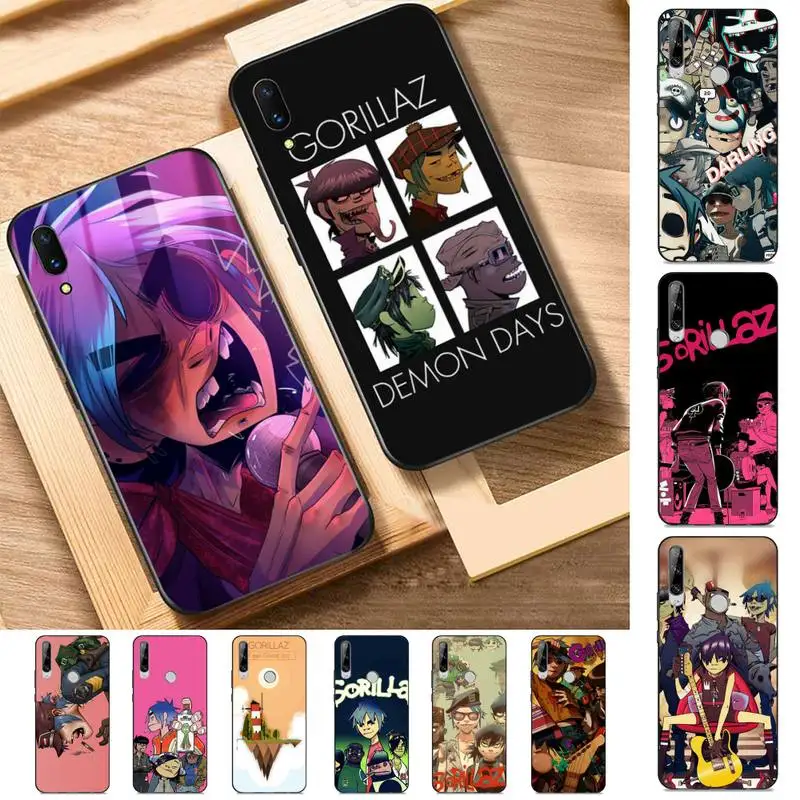 

YNDFCNB Gorillaz Boat Illust Music Phone Case for Huawei Y 6 9 7 5 8s prime 2019 2018 enjoy 7 plus