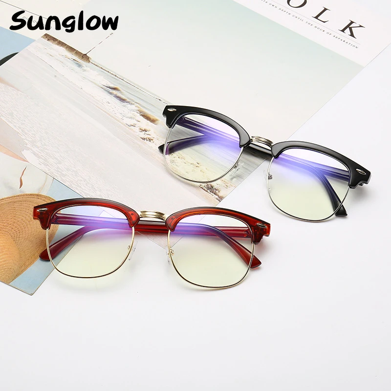 

Sunglow Anti-blue Glasses,Suitable for Both Men & Women,Fashion Round Frame,Multiple Colors to Choose