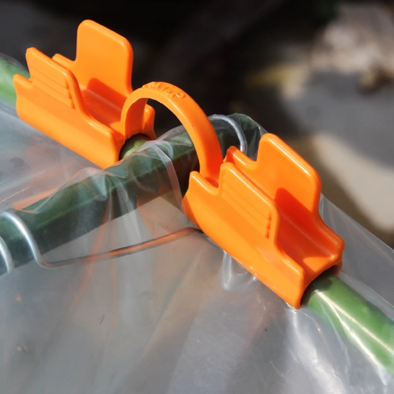 10 шт. зажим для тепличной пленки пластиковая фиксированная Пряжка защиты от