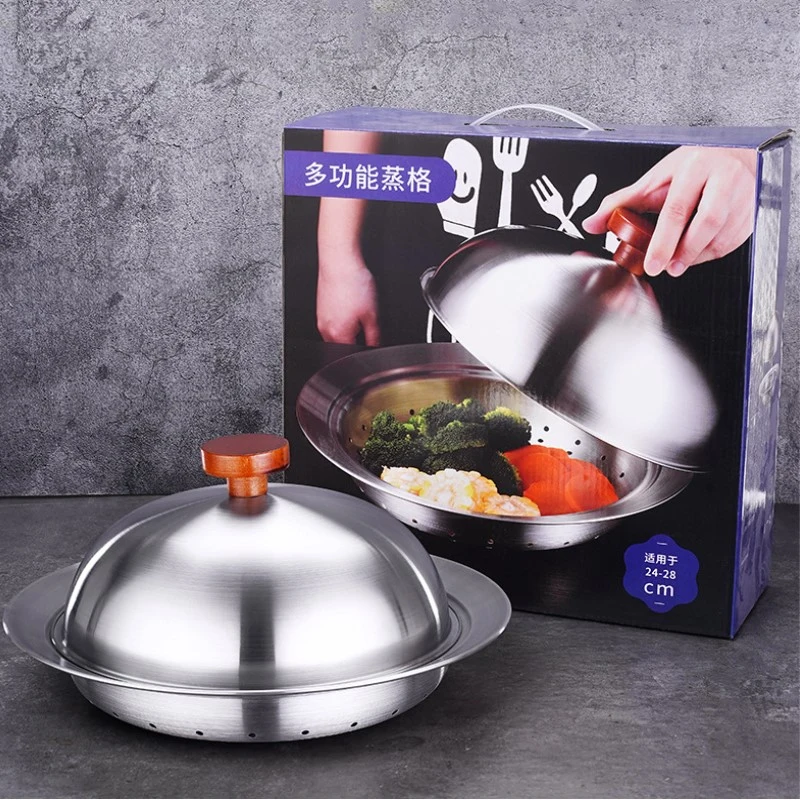 

304 Stainless Steel Steamer Steamer Household Steamed Fish Steamed Buns Buns Multi-function Thickened With Cover Kitchen Pot