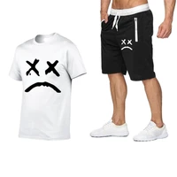 2021 new mens brand sportswear shorts set short sleeve breathable t shirt and shorts casual wear mens basketball training suit
