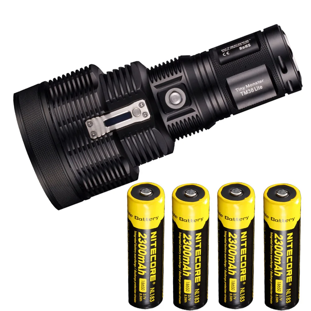 TM38Lite NL1823 NITECORE TM38 Lite перезаряжаемый фонарик CREE XHP35 HI D4 max 1800 люмен светодиодный фонарь длинный фонарь 1400 м ручной прожектор - Испускаемый цвет: TM38Lite NL1823