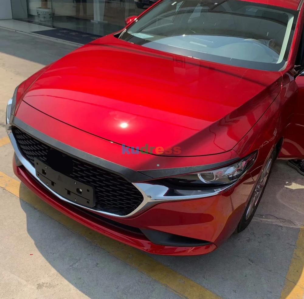 Для Mazda 3 M3 Axela хромированные аксессуары для экстерьера передней головки двигателя автомобиля бампер формовочный защитный чехол отделка Стайлинг