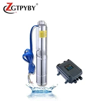 1hp high pressure dc solar water pumping kit submersible deep well pumps