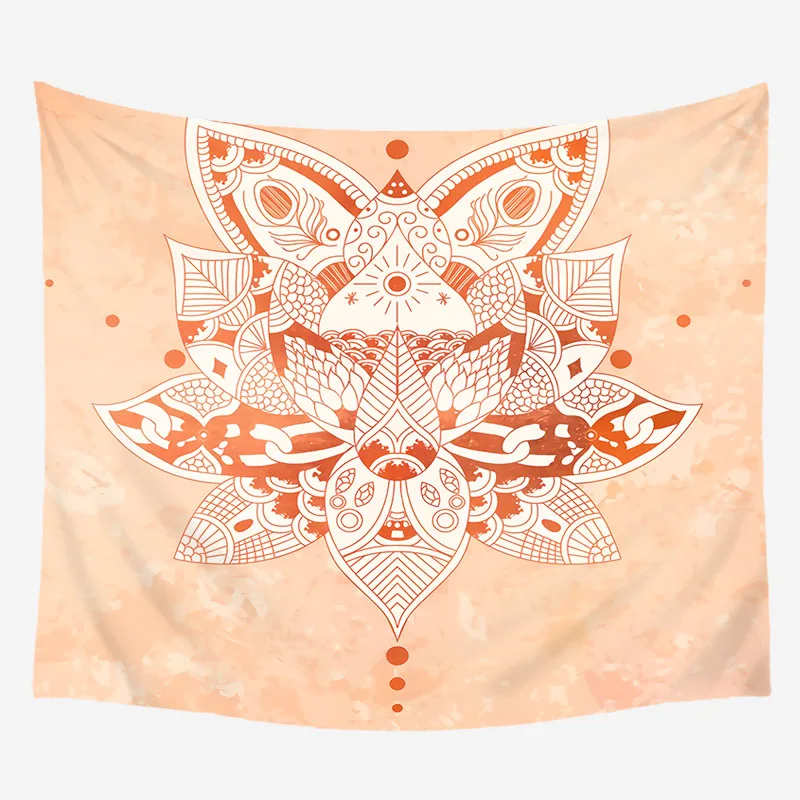 Растительный принт богемский гобелен настенный светильник для украшения