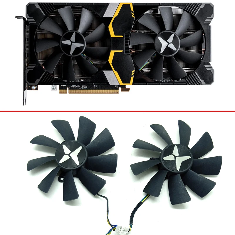 

2PCS 100MM GAA8S2U RX 5500XT Cooling Fan For Dataland RX 5700 XT 5600XT 6G X PLUS 5500XT RX 590 GME 580 2048SP Video Card Fan