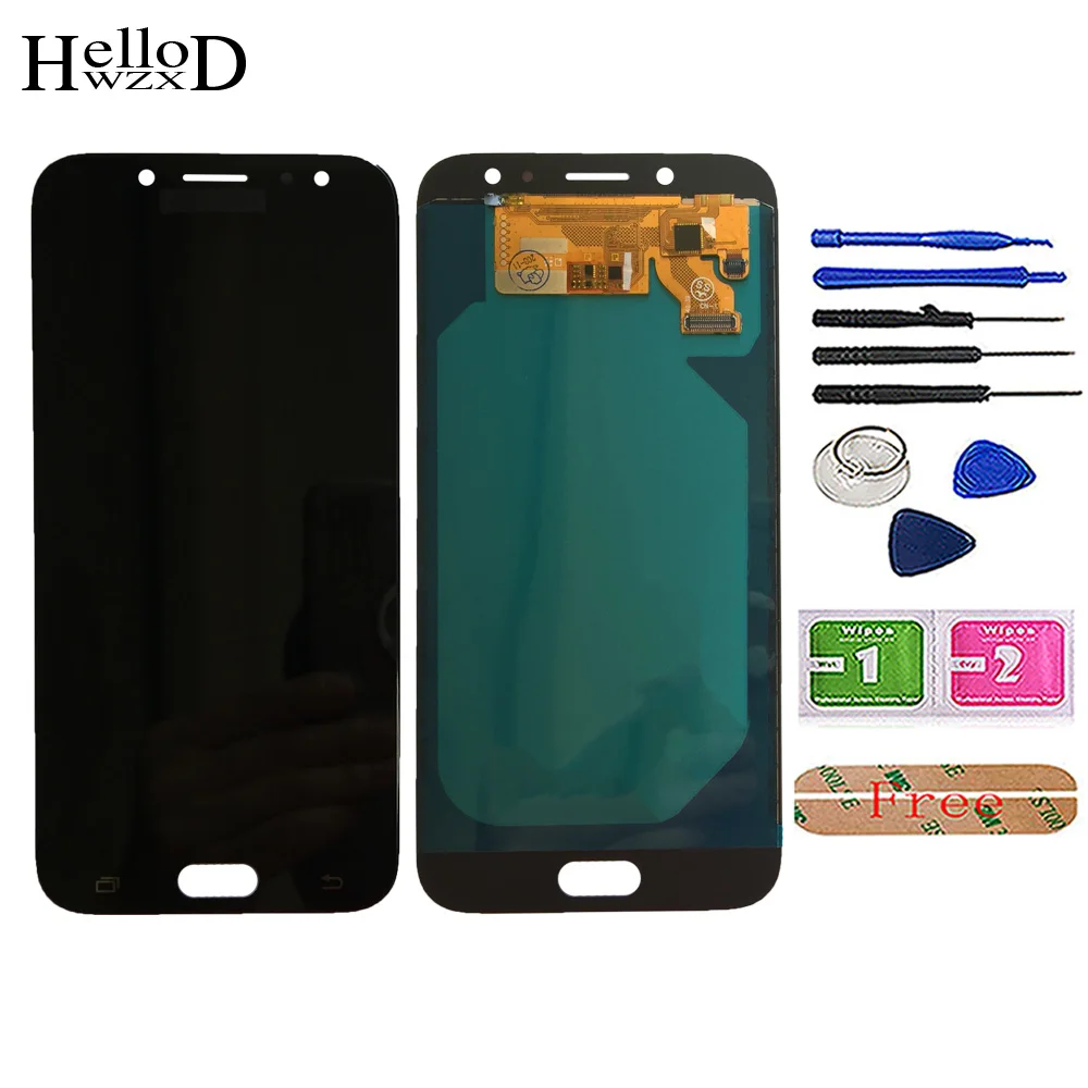 TFT Incell Mobile LCD Display For Samsung Galaxy J7 Pro 2017 J730 J730F J730FM Touch Screen Digitizer LCD Display Adjust Tools