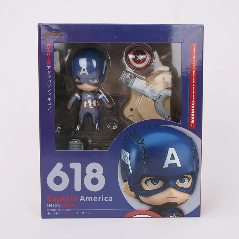 618 box 8-9 см игрушки Marvel Nendoroid Мстители Бесконечность ВОЙНЫ ЖЕЛЕЗНЫЙ ЧЕЛОВЕК Mk50 ПВХ фигурка Черная пантера флэш 917 Коллекционная модель - Цвет: 618 box