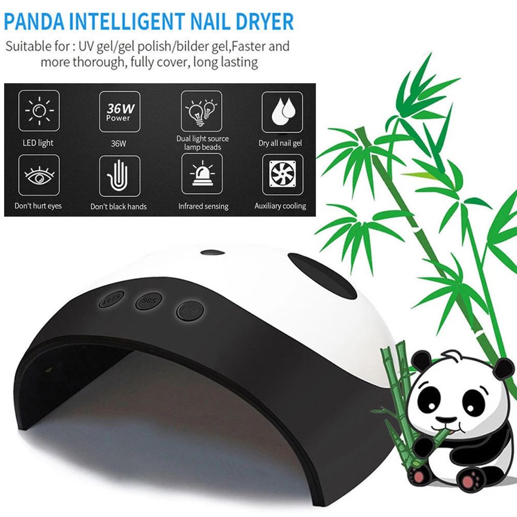 

USB Power Cartoon 36W LED UV Nail Gel Dryer Machine Lamp 12 LED Beads Intelligent Induction Nail Art