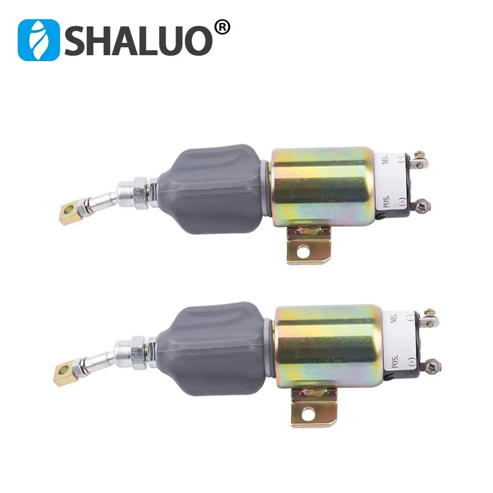 Conjunto Genconjunto Parar Solenoide Desligamento de Combustível Peças 12v 24v Opcional Peças e acessórios do gerador
