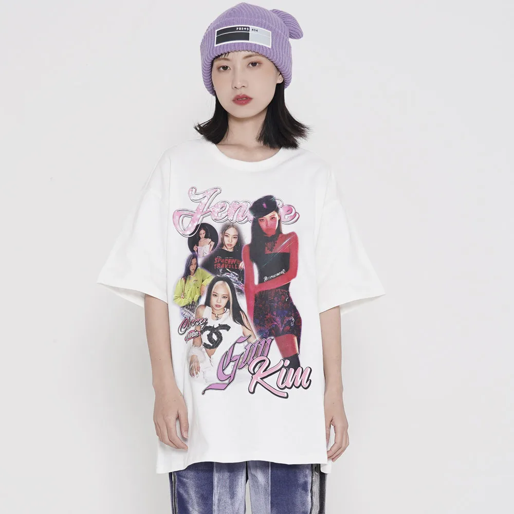 

Men's T-shirt 2021 New Summer Short Sleeve Printed Tee Hip Hop Oversized Cotton Casual Harajuku Streetwear Top Tshirts Clothing