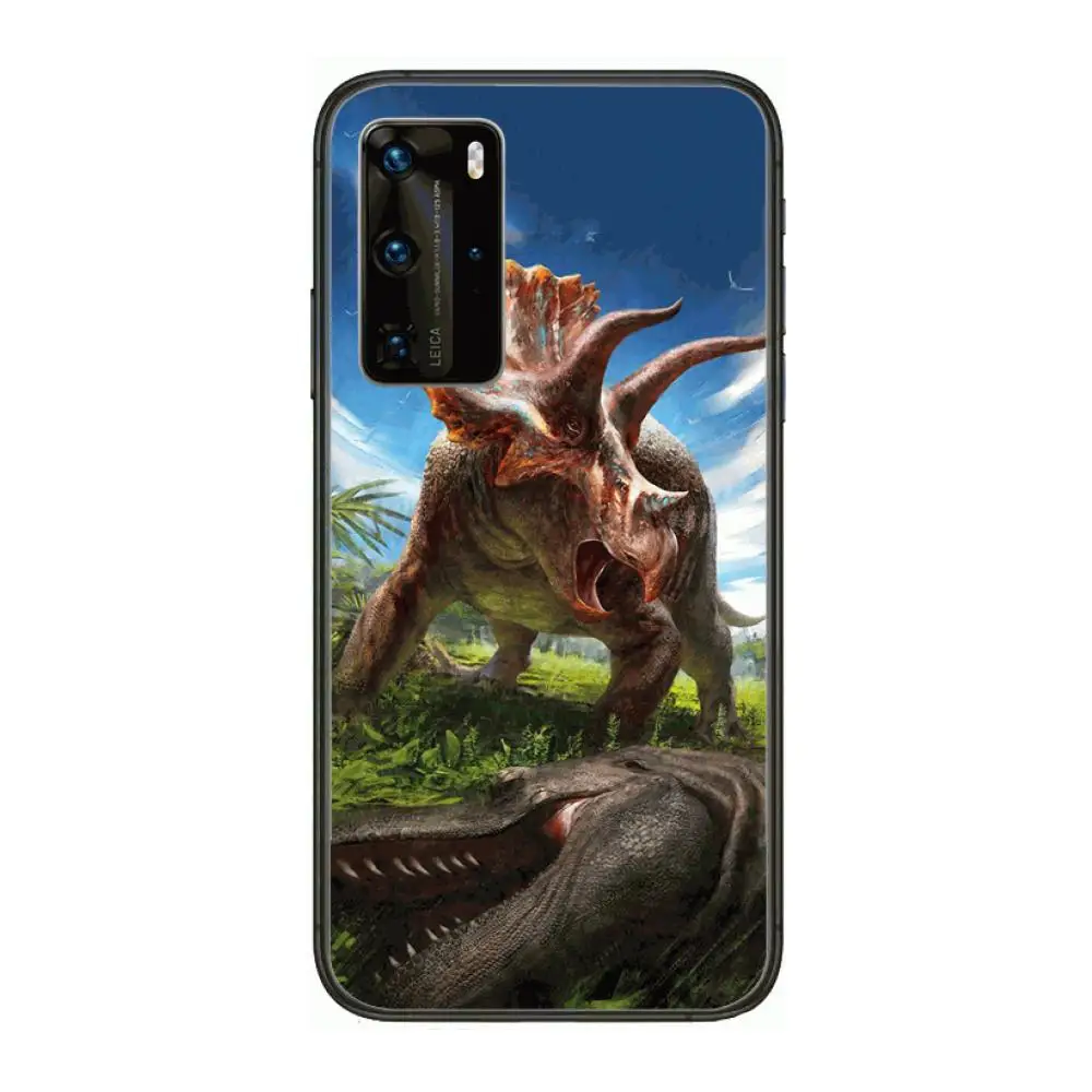

A-Animal world D-Dinosaur Clear Phone Case For Huawei Honor 10 20 30 9 X Pro Lite V 5G RU Black Etui Coque Hoesjes Comic Fas