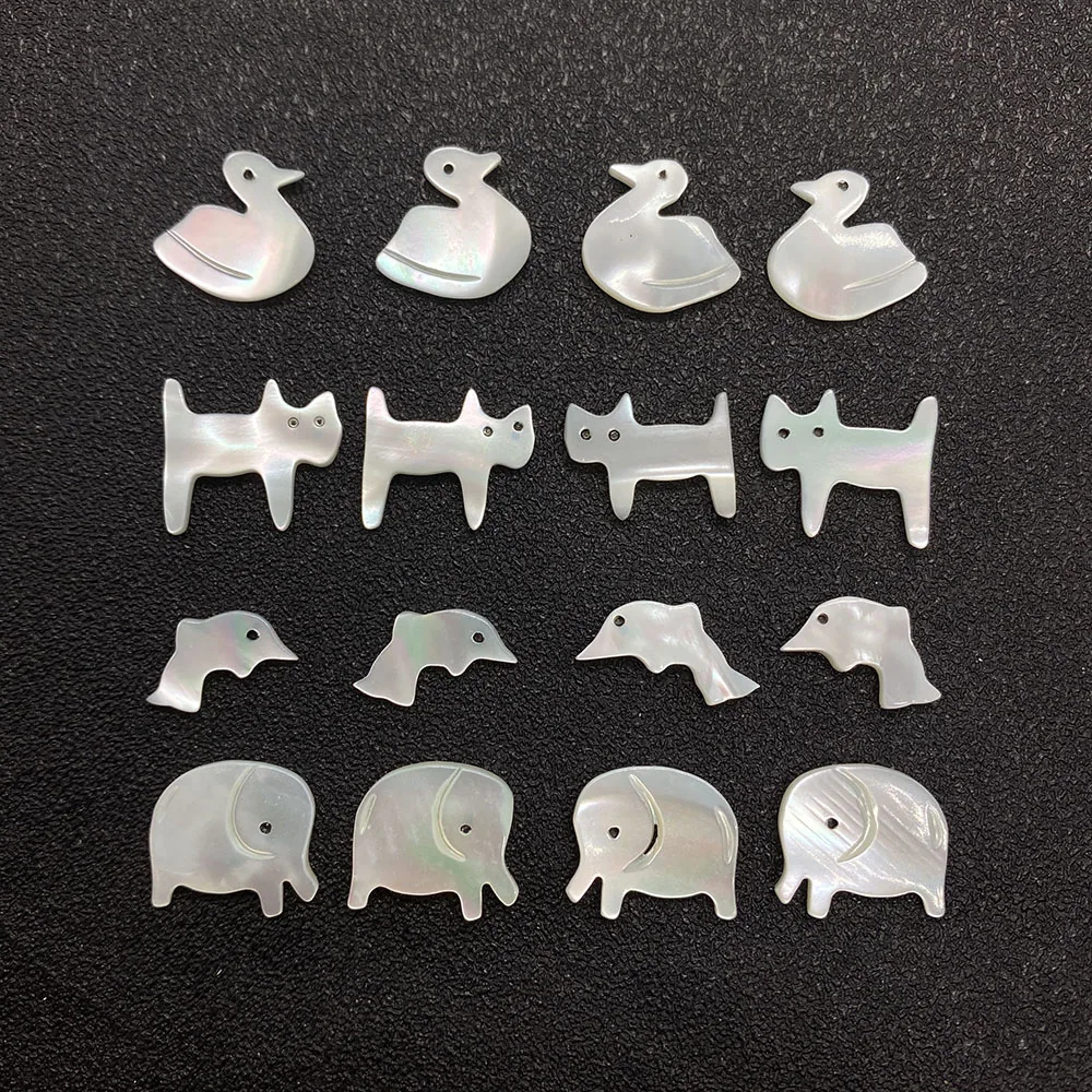 

Natural Pearl Shell White Shell Pendant Elephant Dolphin Duck for Jewelry Making DIY Necklace Bracelet Pendant Jewelry Wholesale