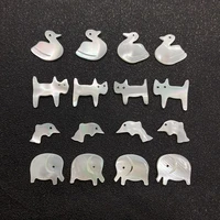 natural pearl shell white shell pendant elephant dolphin duck for jewelry making diy necklace bracelet pendant jewelry wholesale