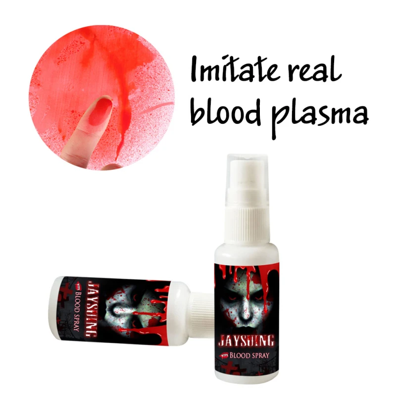 Имитация тела спрей для крови макияж Хэллоуин Макияж реалистичное страшное лицо