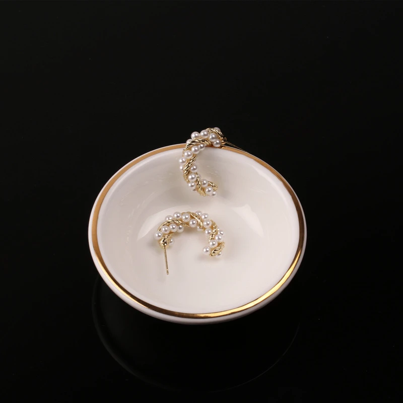 

TOSAKO Drop Earrings Gold Color Geometric Fashion Wedding Engagement Stud for Women