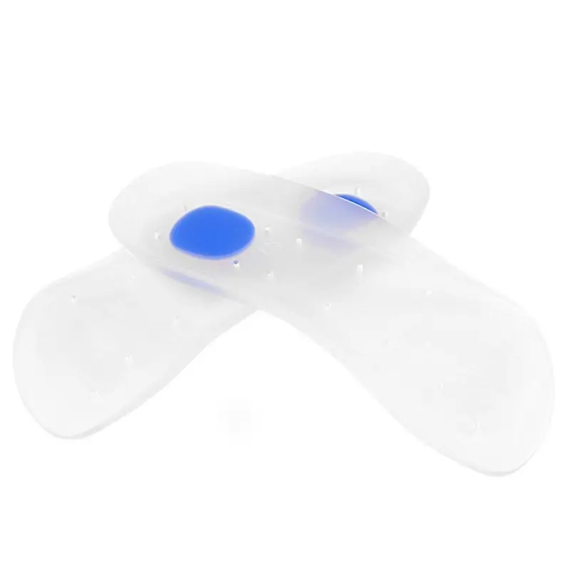 1 Pair Shoe Pad Heel Pads Cushion Silicone Soft Arch Support 3D Shock Absorb Breathable Insole Comfortable Orthopedic Feet Care