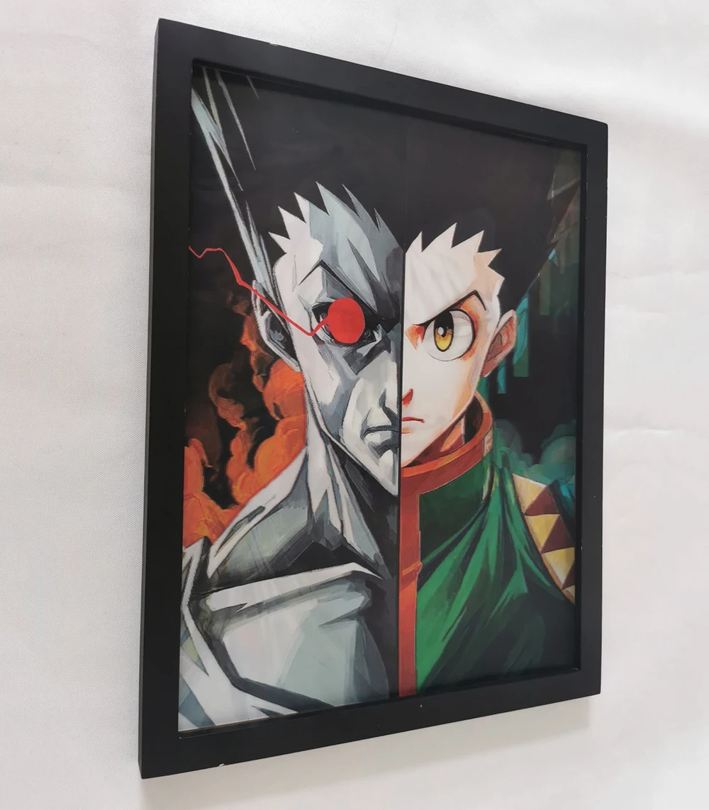 Охотник х 3D Lenticular печать аниме постер тройной переход Hisoka/Killua/GON Lenticurlar флип