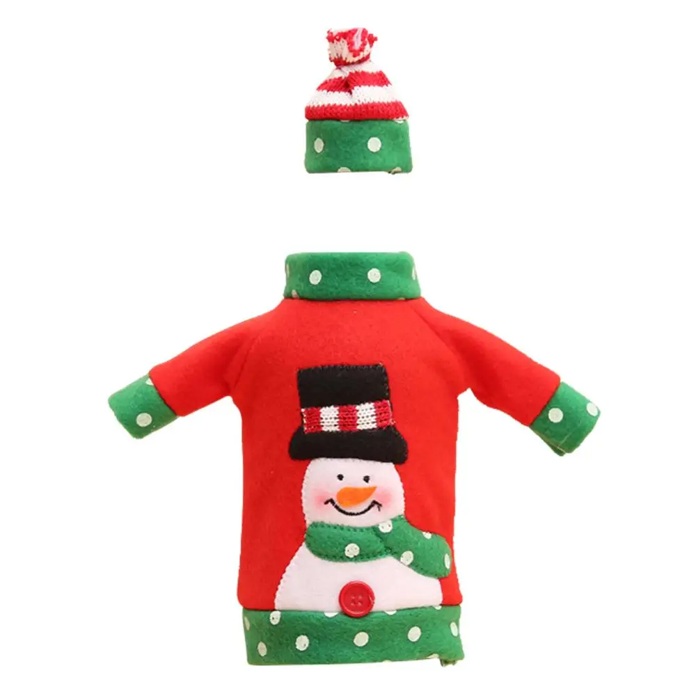 snowman A Бутылка вина ручной Неопреновая бутылка вина охладитель дайвинг ткань черный мешок бутылки вина защитный Кемпинг Пыленепроницаемый Чехол - Цвет: snowman A