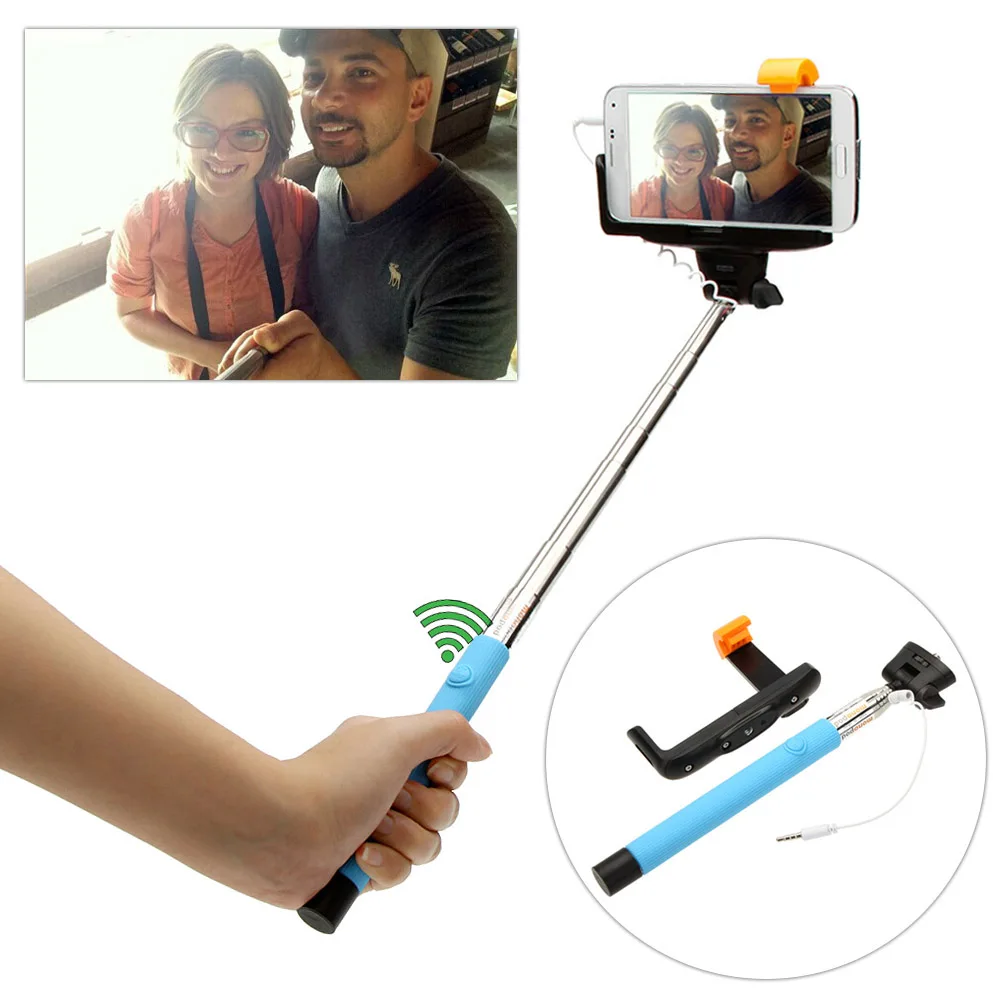 Для удаленной съемки управления монопод с кнопкой спуска затвора Выдвижная