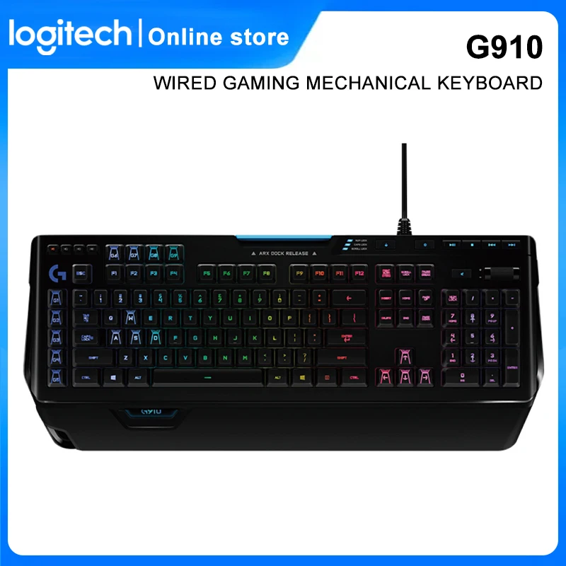 Проводная игровая мышь Logitech G910 Механическая клавиатура Orion Spark RGB|Клавиатуры| |