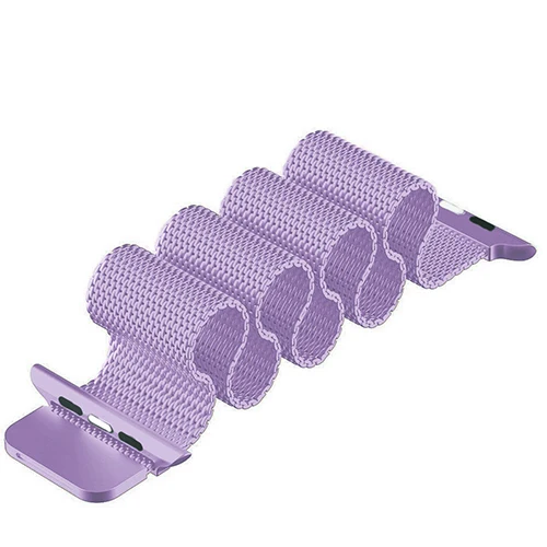 Light purple Миланская петля браслет из нержавеющей стали для Apple Watch серии 1 2 3 42 мм 38 мм металлический ремешок для iwatch 4 5 40 мм 44 мм - Цвет ремешка: Light purple